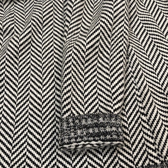 White House Black Market Cardigan Womens M White Black Knit Sweater - Picture 6 of 9
